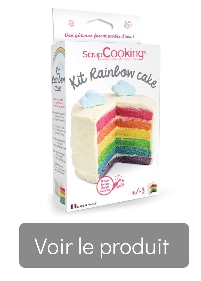 Kit rainbow Cake - ScrapCooking